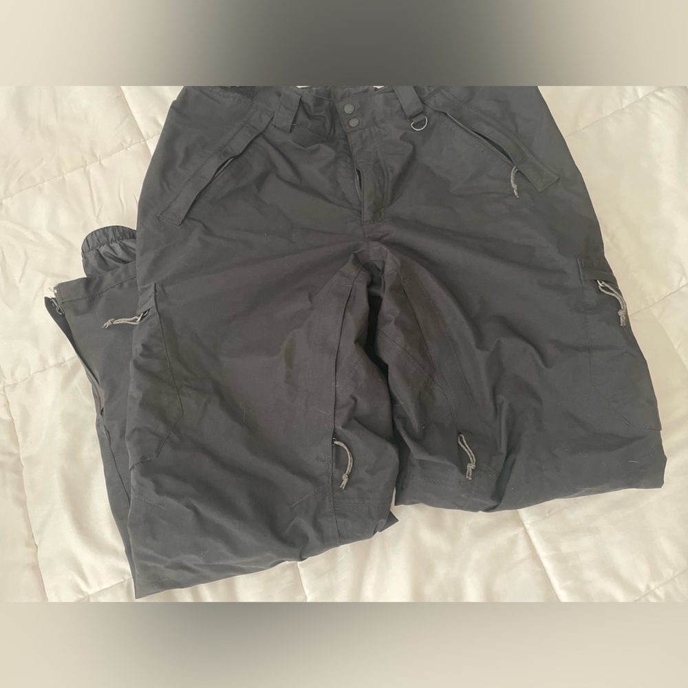 Columbia bugaboo snow pants titanium omnitech black Velcro adjustable lined - Picture 13 of 13